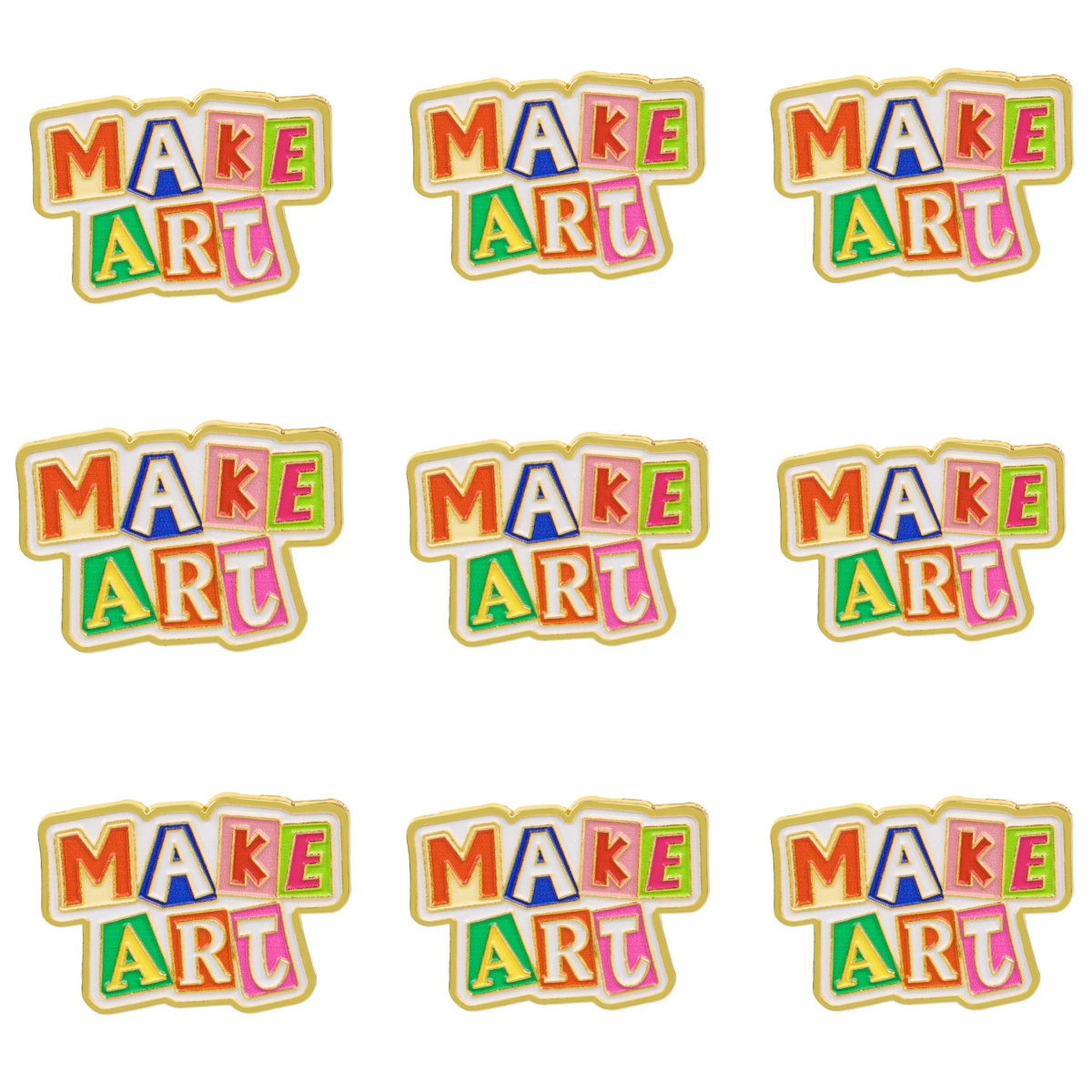 Jewelry Making Quotes - Juego de 9 pines esmaltados MAKE