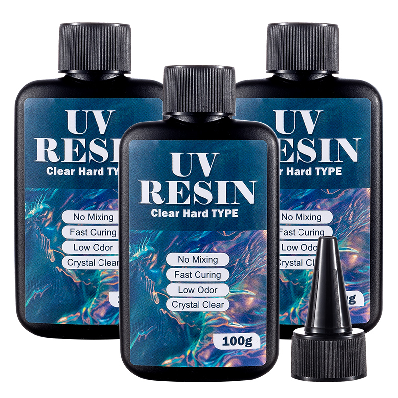 Jewelry Making Uv Resin Kit - Resina UV de 100/200/300g, Tipo Duro,