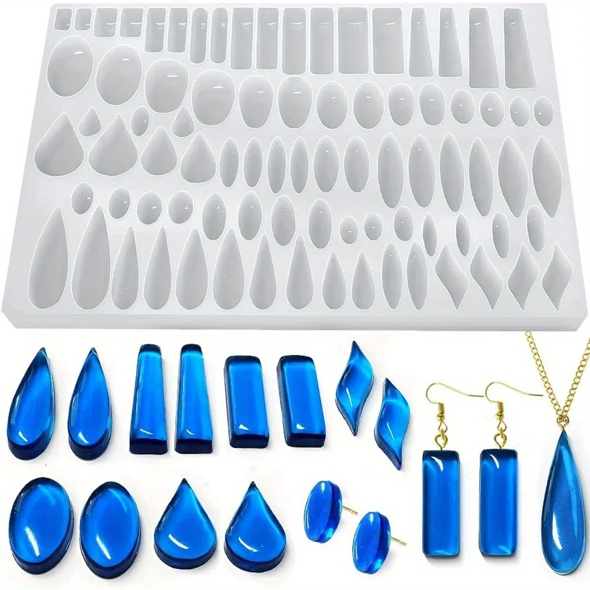 Jewelry Making Uv Resin Kit - Molde de silicona para pendientes de