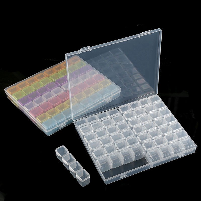 Jewelry Making Organizer Box - Caja de almacenamiento organizadora transparente para
