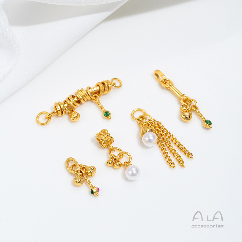 Jewelry Making Vietnam - Abalorios de perlas de oro de