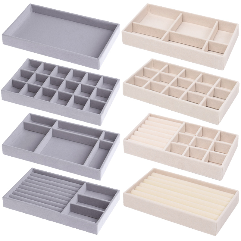 Jewelry Making Organizer - Bandeja de joyería de terciopelo, estuche