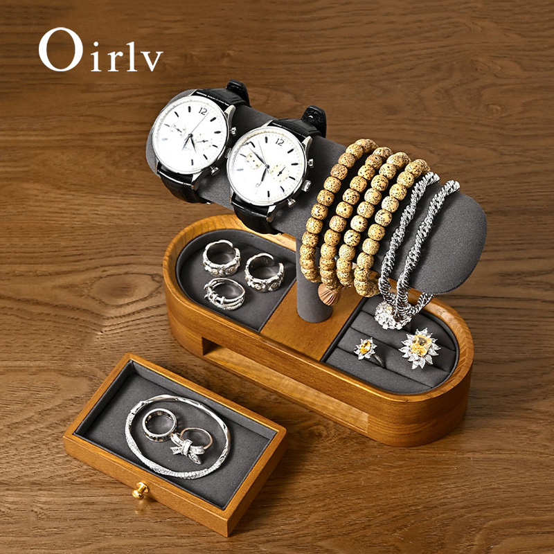 Jewelry Making Organizer Box - Oirlv-estante organizador de relojes de madera
