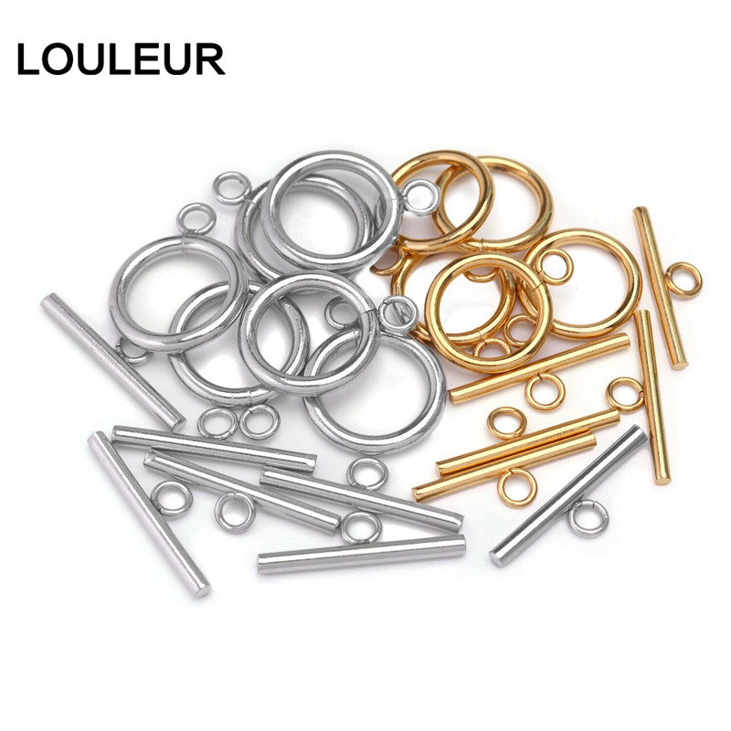 Toggle Clasp Gold - Cierres OT de acero inoxidable para