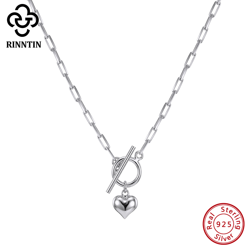 Toggle Clasp Gold - Collar con Colgante de Corazón de