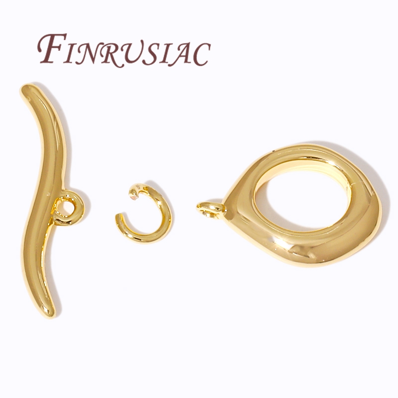 Toggle Clasp Gold - Cierre de palanca OT chapado en