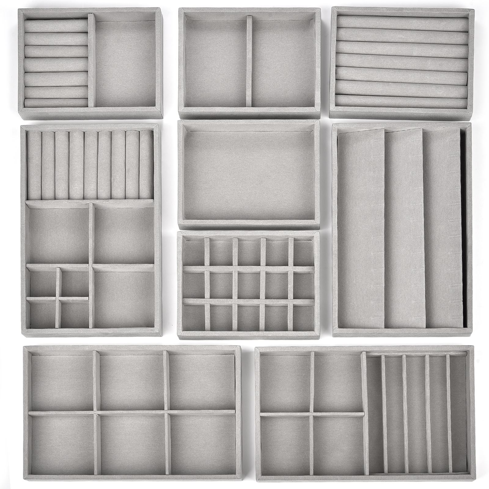 Jewelry Making Organizer - Caja de joyería de terciopelo, bandeja