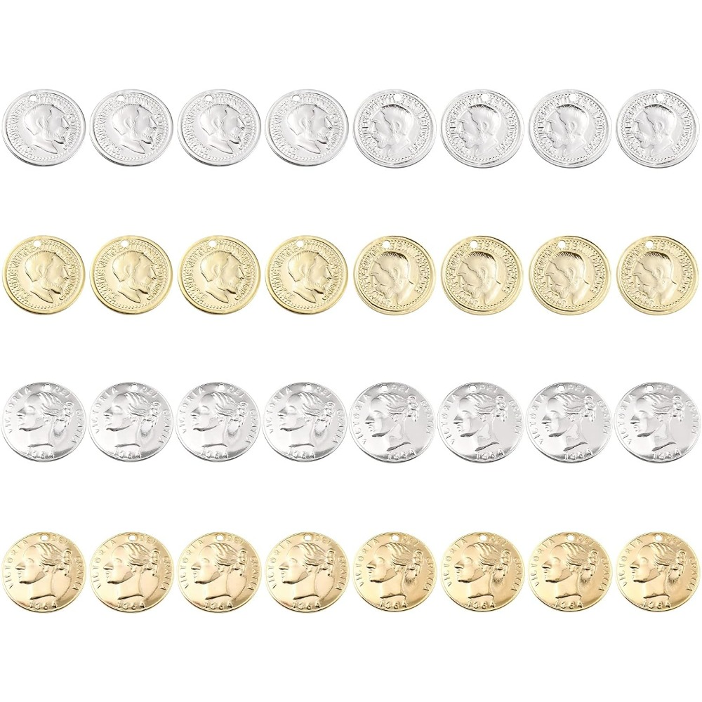 Jewelry Making Victoria - 32 Uds. De dijes de monedas