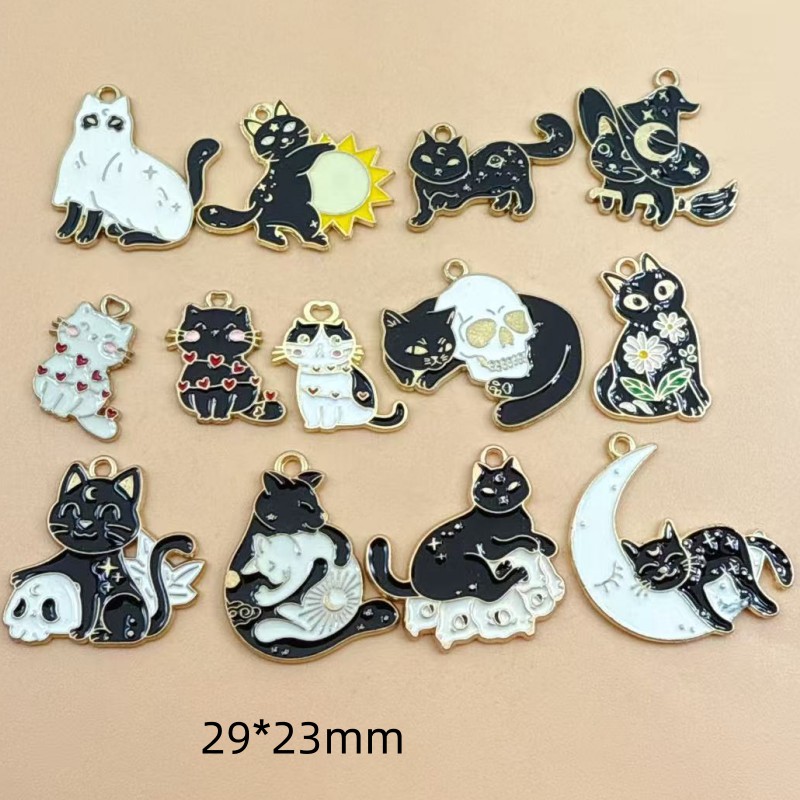 Jewelry Making Factory - 10 piezas de dijes de gato