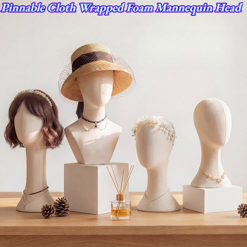 Jewelry Making Store - Cabeza de Maniquí de Espuma Recubierta