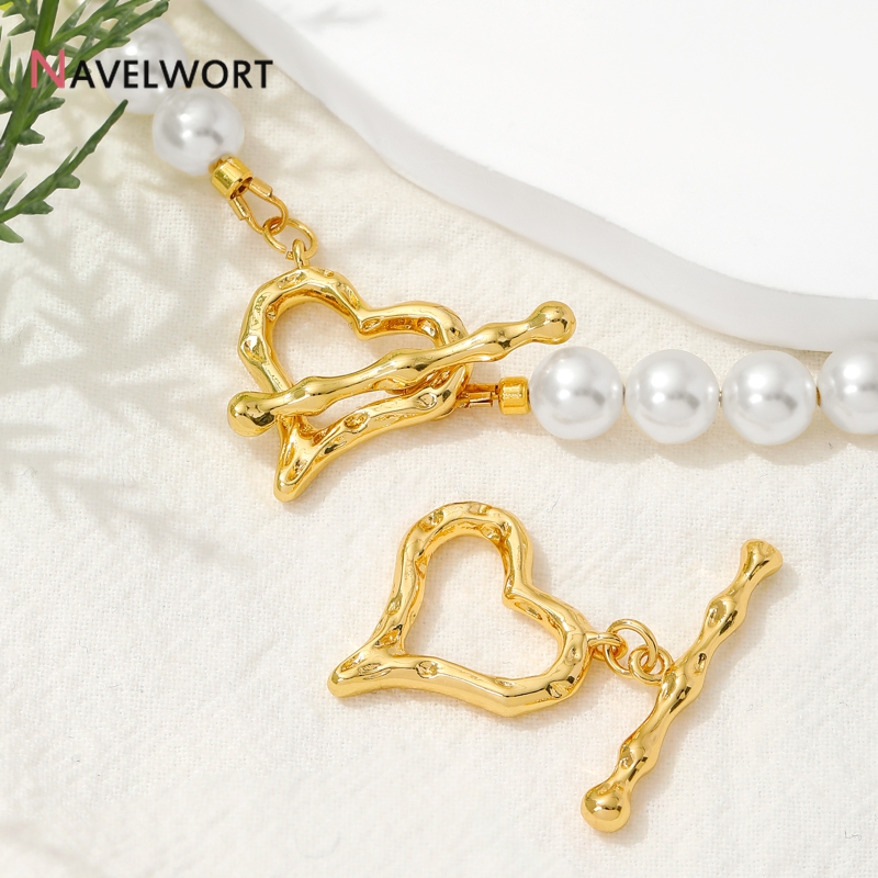 Toggle Clasp Gold - Conectores de Gancho OT en Forma