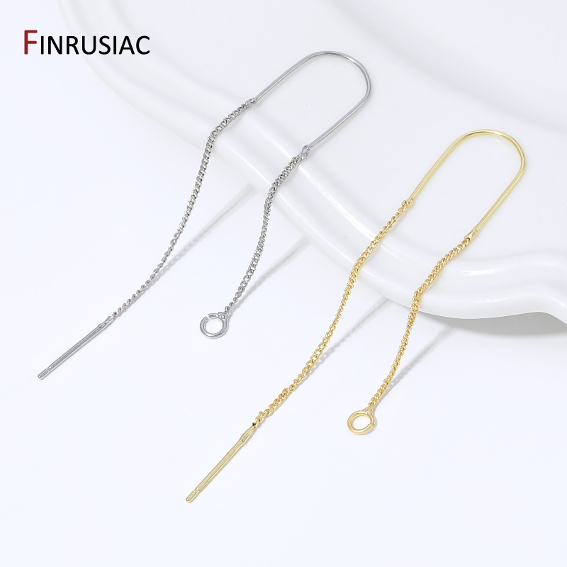 Jewelry Making Wire - Pendientes colgantes de cadena larga con