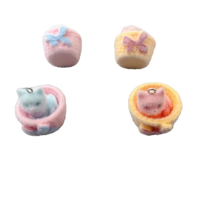 4 colgantes de gato de resina  - Jewelry Making Factory reseña y precio