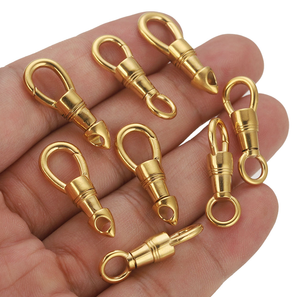 2 unids/lote bolsa de acero in - Toggle Clasp Gold reseña y precio
