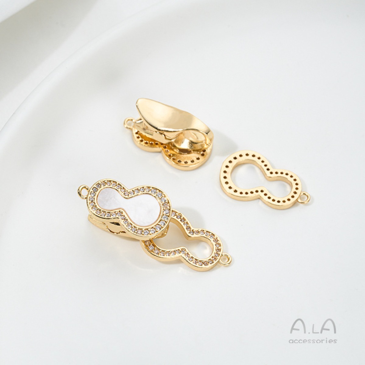 Cierre de palanca de latón cha - Toggle Clasp Gold reseña y precio