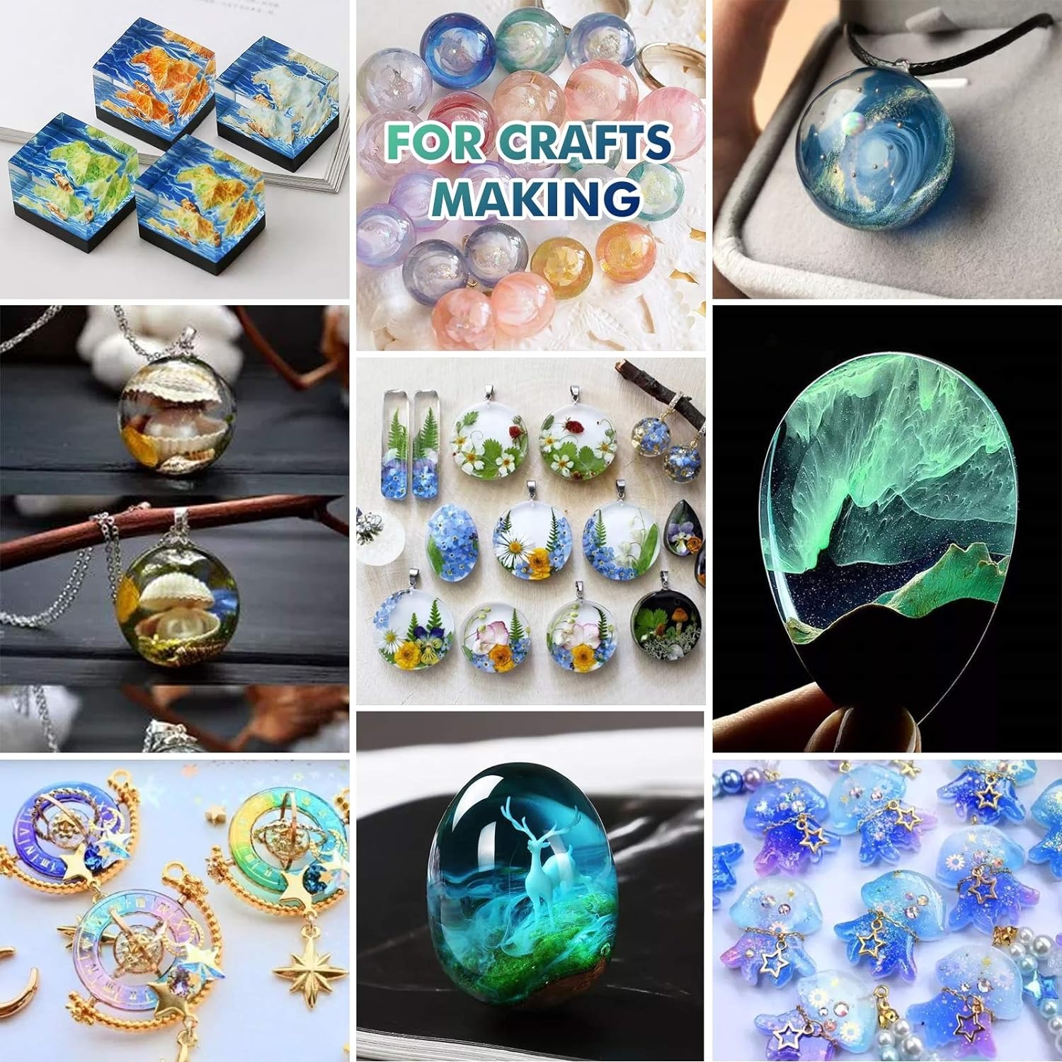 Resina epoxi UV transparente,  - Jewelry Making Uv Resin Kit reseña y precio