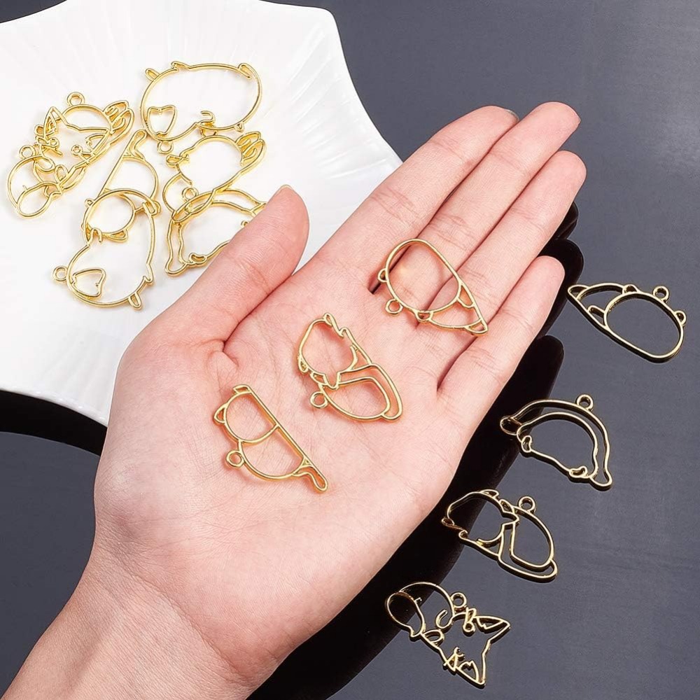 14 Uds. De dijes de bisel abie - Jewelry Making With Resin reseña y precio