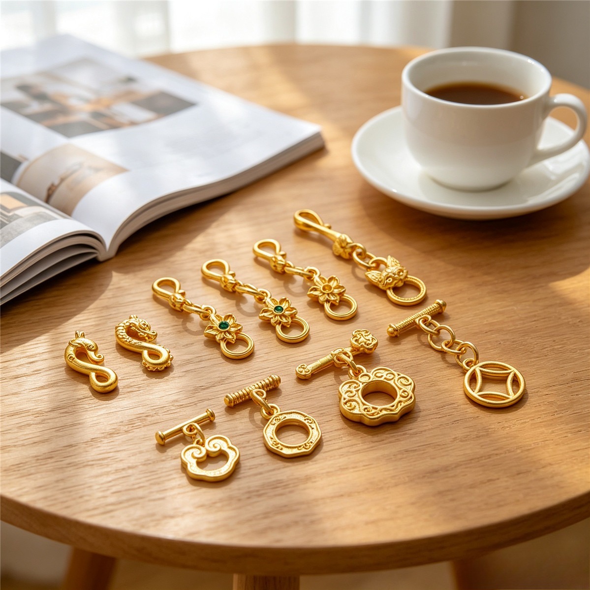 Cierre de palanca OT de latón  - Toggle Clasp Gold reseña y precio