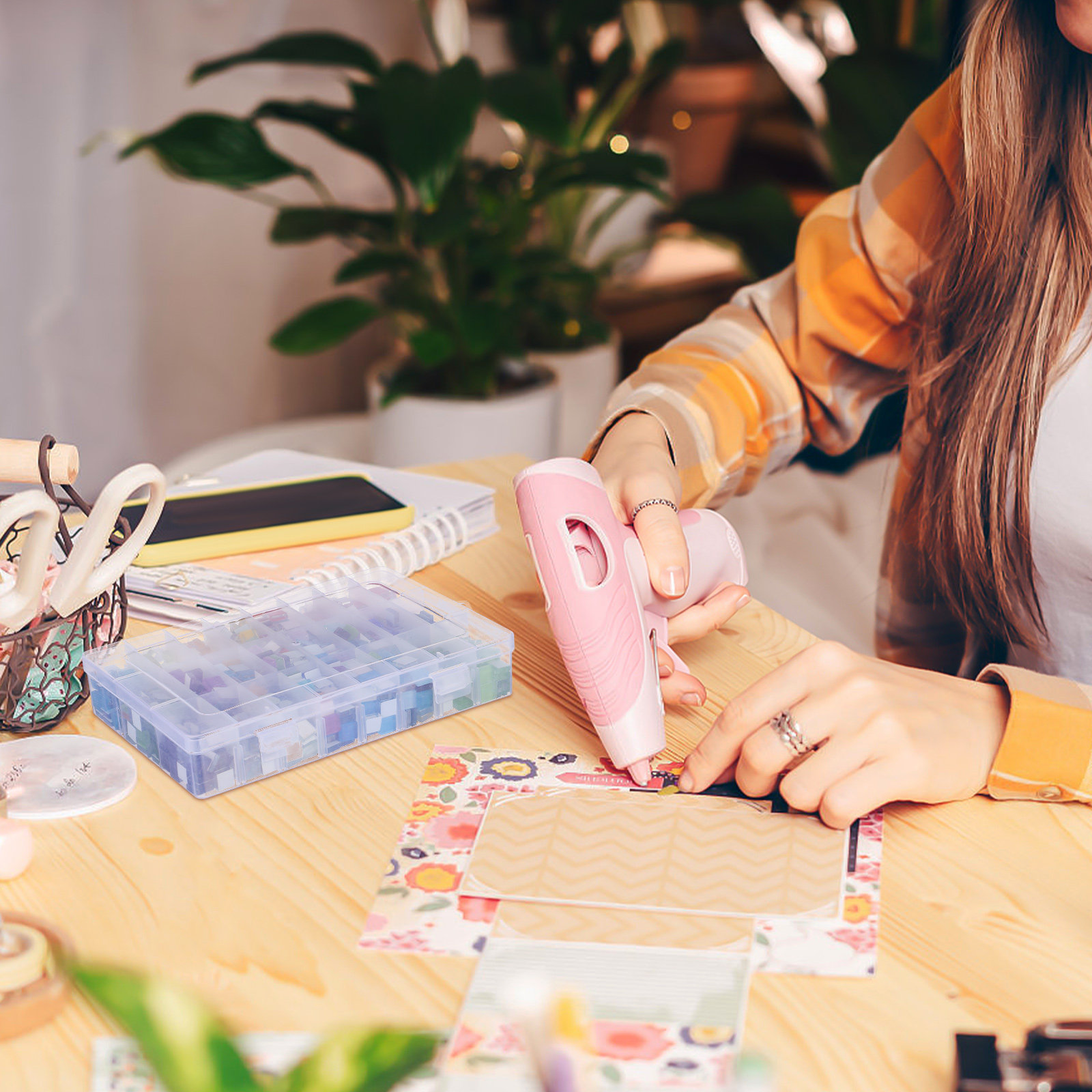 Contenedor organizador de plás - Jewelry Making Organizer reseña y precio