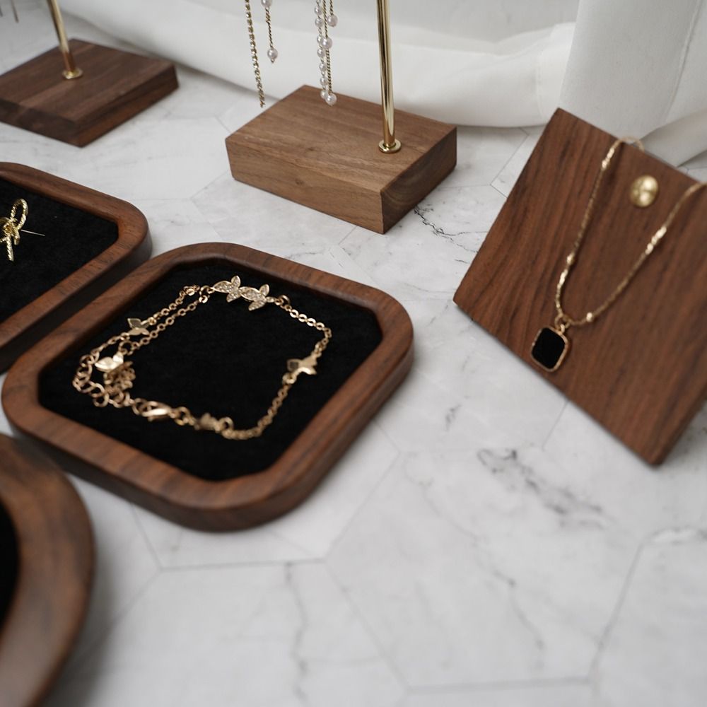 Bandeja de anillos de madera d - Jewelry Making Organizer reseña y precio