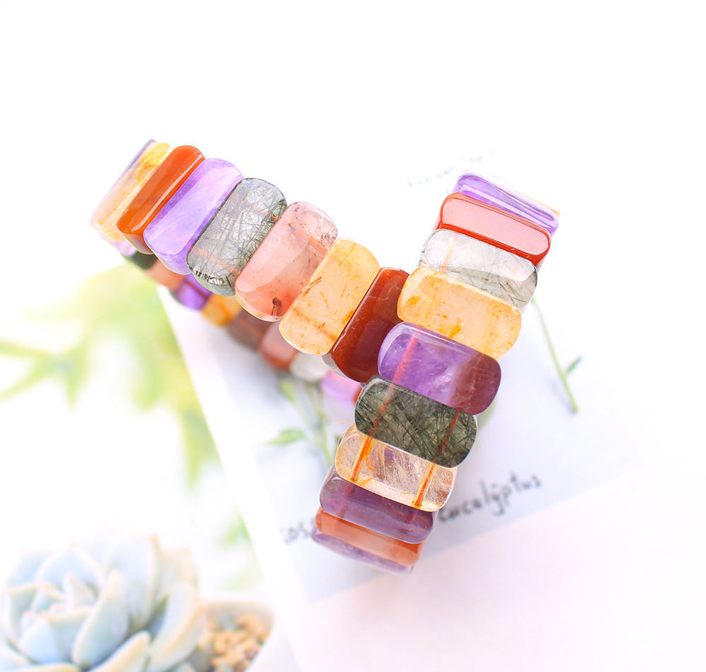 Pulsera de cuentas rectangular - Crystal Bead Mix reseña y precio