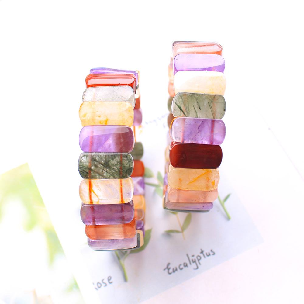 Pulsera de cuentas rectangular - Crystal Bead Mix reseña y precio