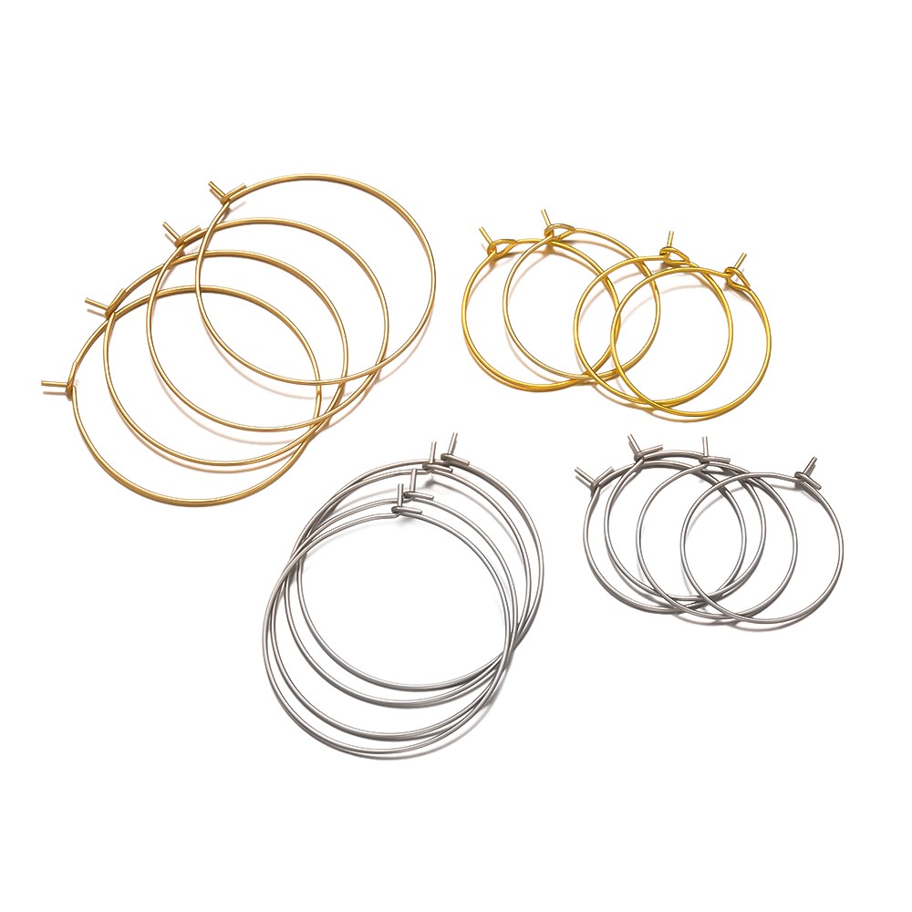 50 Piezas de Aros de Acero Ino - Jewelry Making Wire reseña y precio