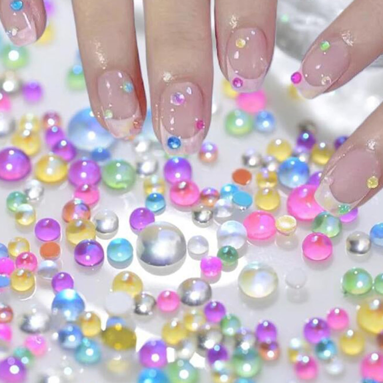 1 caja de cuentas redondas de  - Crystal Bead Mix reseña y precio