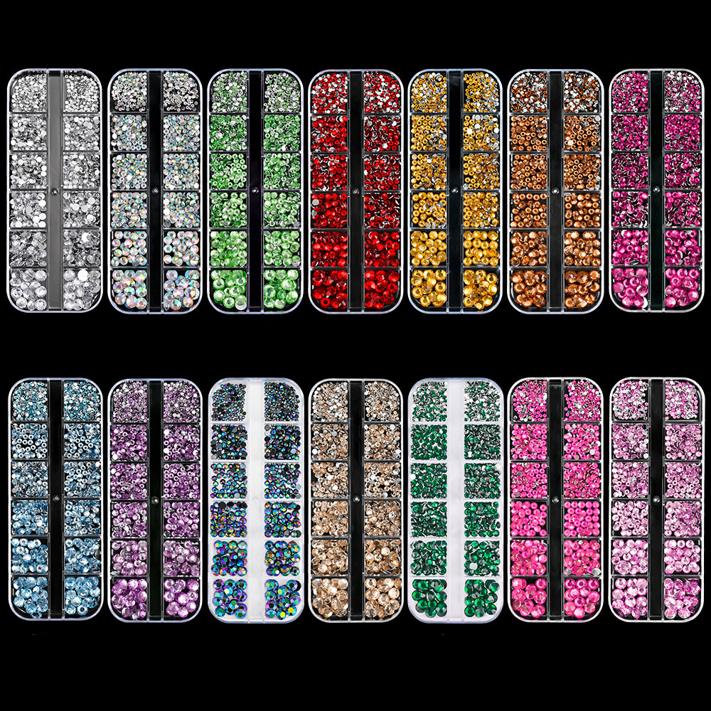 12 rejillas de colores mezclad - Crystal Bead Mix reseña y precio
