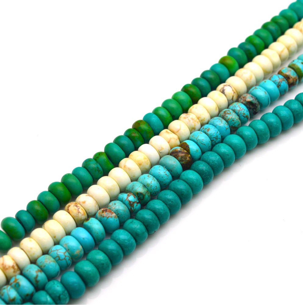 Cuentas de rueda turquesa suel - Jewelry Making Store reseña y precio