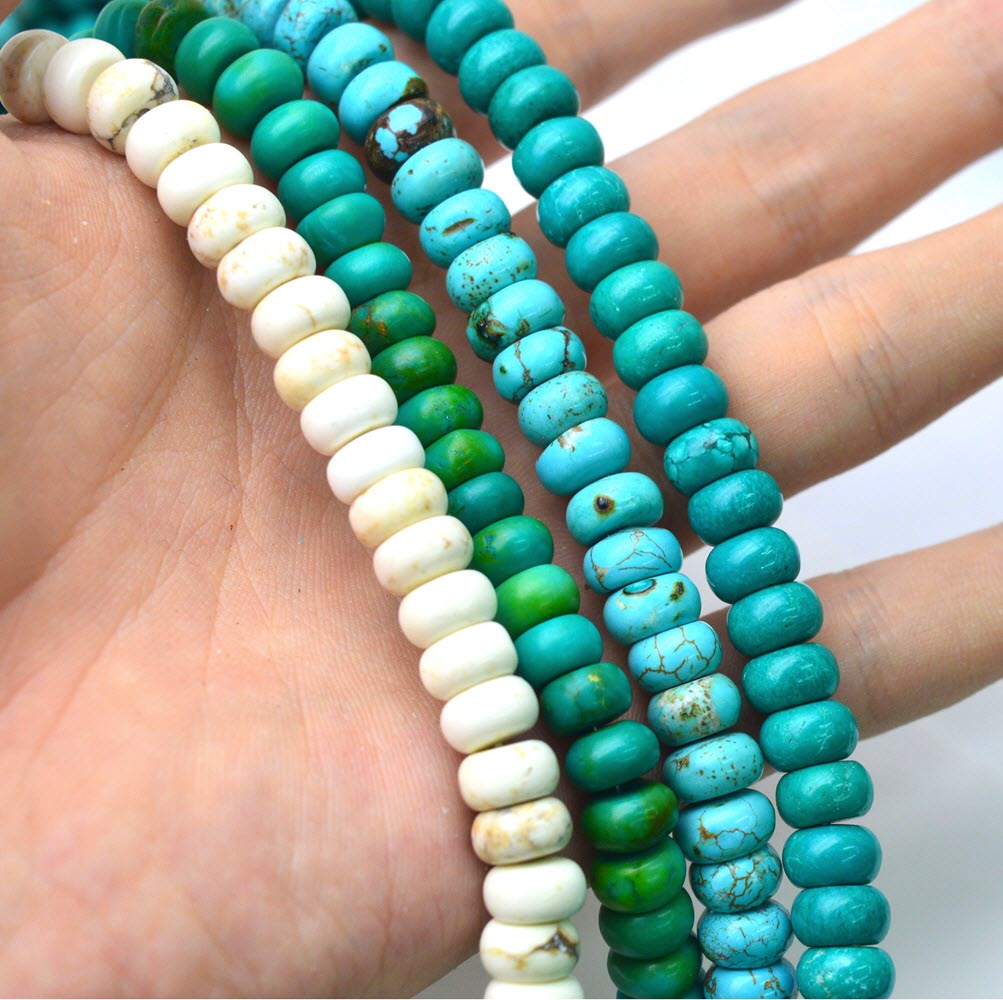 Cuentas de rueda turquesa suel - Jewelry Making Store reseña y precio