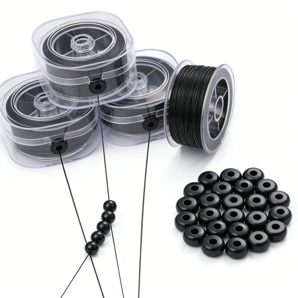 Cordón Elástico Negro de 0.5-1 - Jewelry Making Yarn reseña y precio
