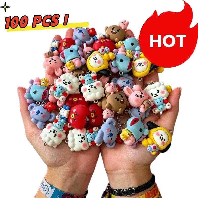 7 piezas de dijes de resina BT - Jewelry Making Factory reseña y precio