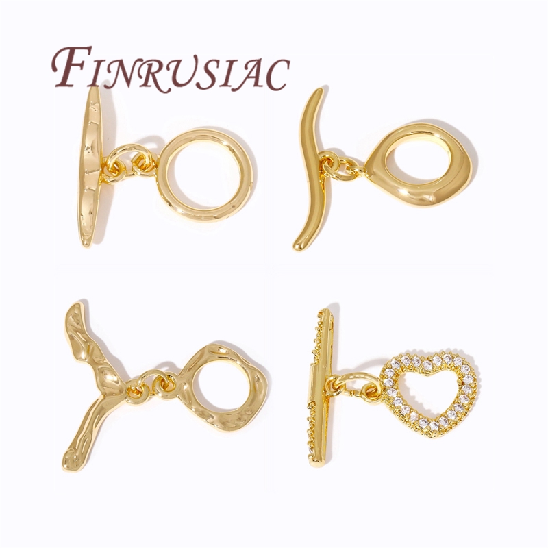 Cierre de palanca OT chapado e - Toggle Clasp Gold reseña y precio