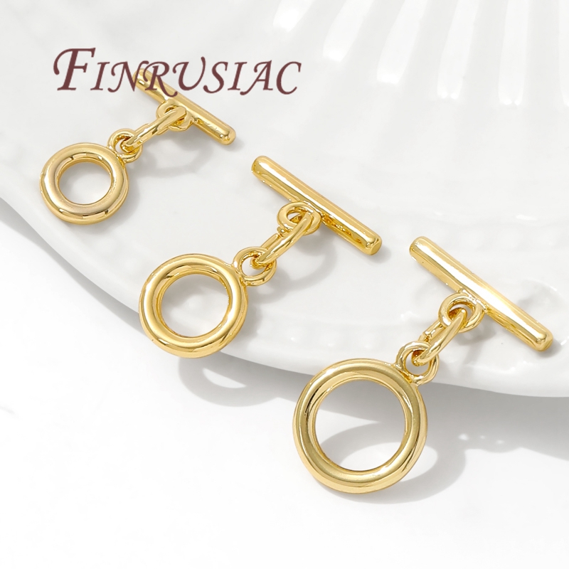 Cierre de palanca chapado en o - Toggle Clasp Gold reseña y precio
