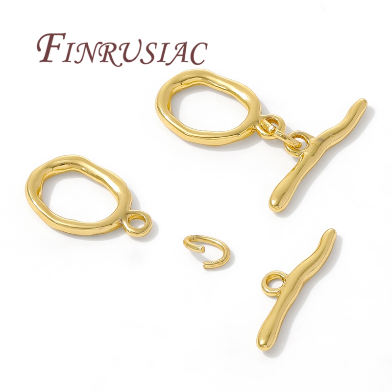 Cierre de palanca chapado en o - Toggle Clasp Gold reseña y precio