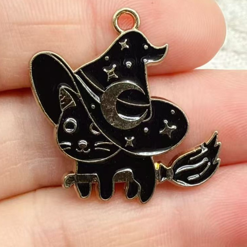 10 piezas de dijes de gato neg - Jewelry Making Factory reseña y precio