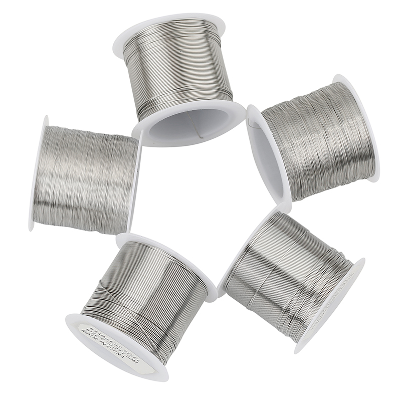 1 rollo de acero inoxidable 0, - Jewelry Making Yarn reseña y precio