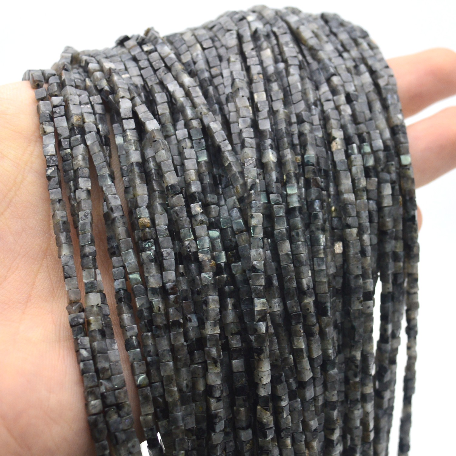 Cuentas cuadradas de labradori - Jewelry Making Store reseña y precio