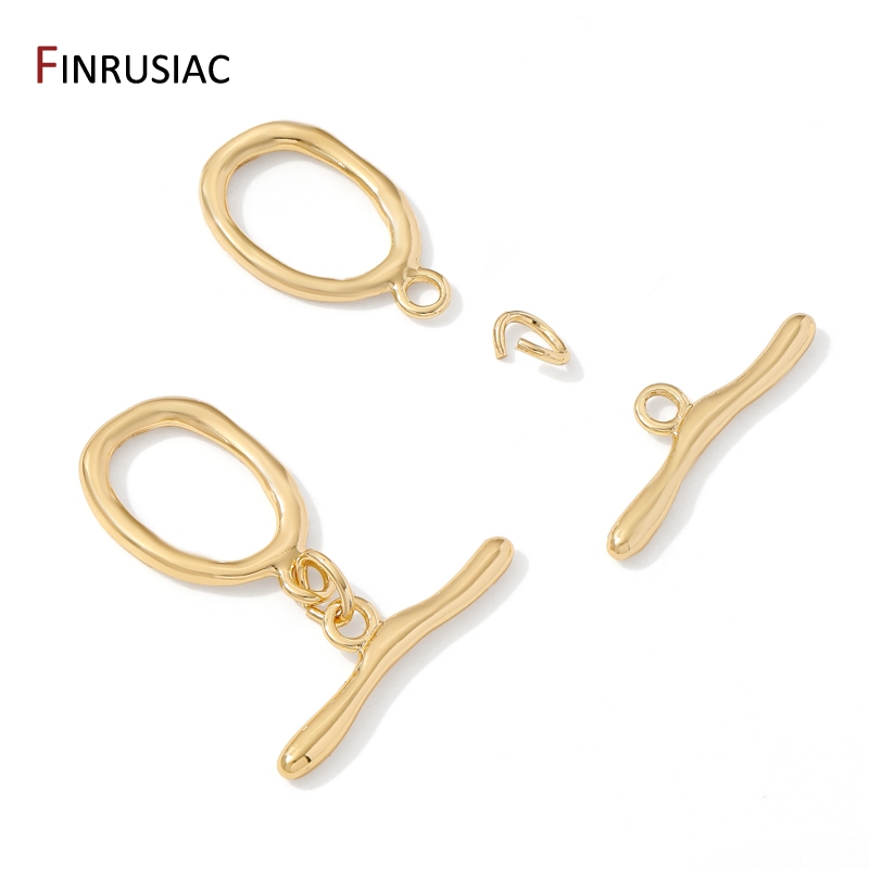 Cierres de latón chapados en o - Toggle Clasp Gold reseña y precio