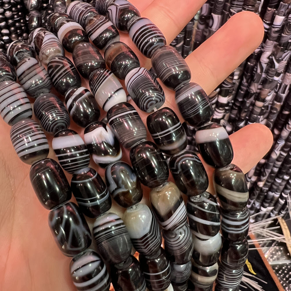 Piedra Natural de ágata negra, - Jewelry Making Store reseña y precio