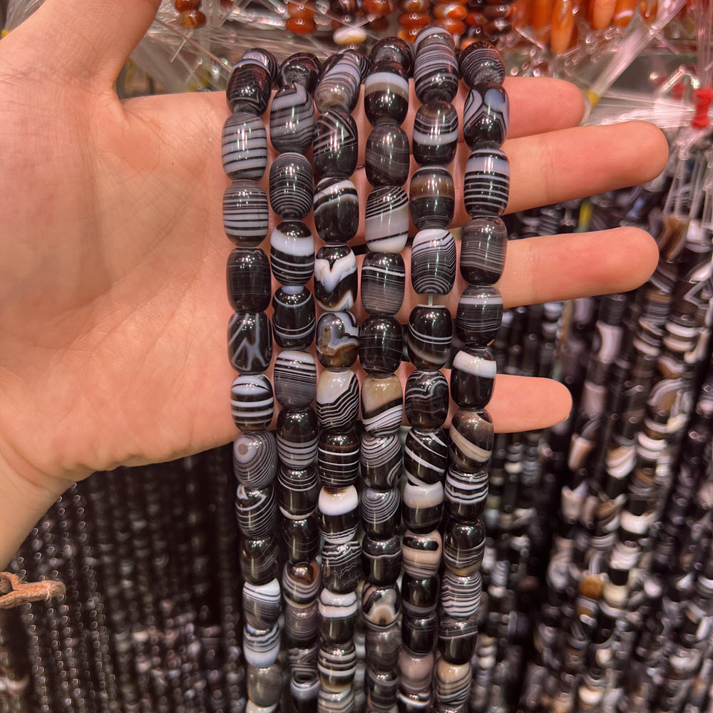 Piedra Natural de ágata negra, - Jewelry Making Store reseña y precio