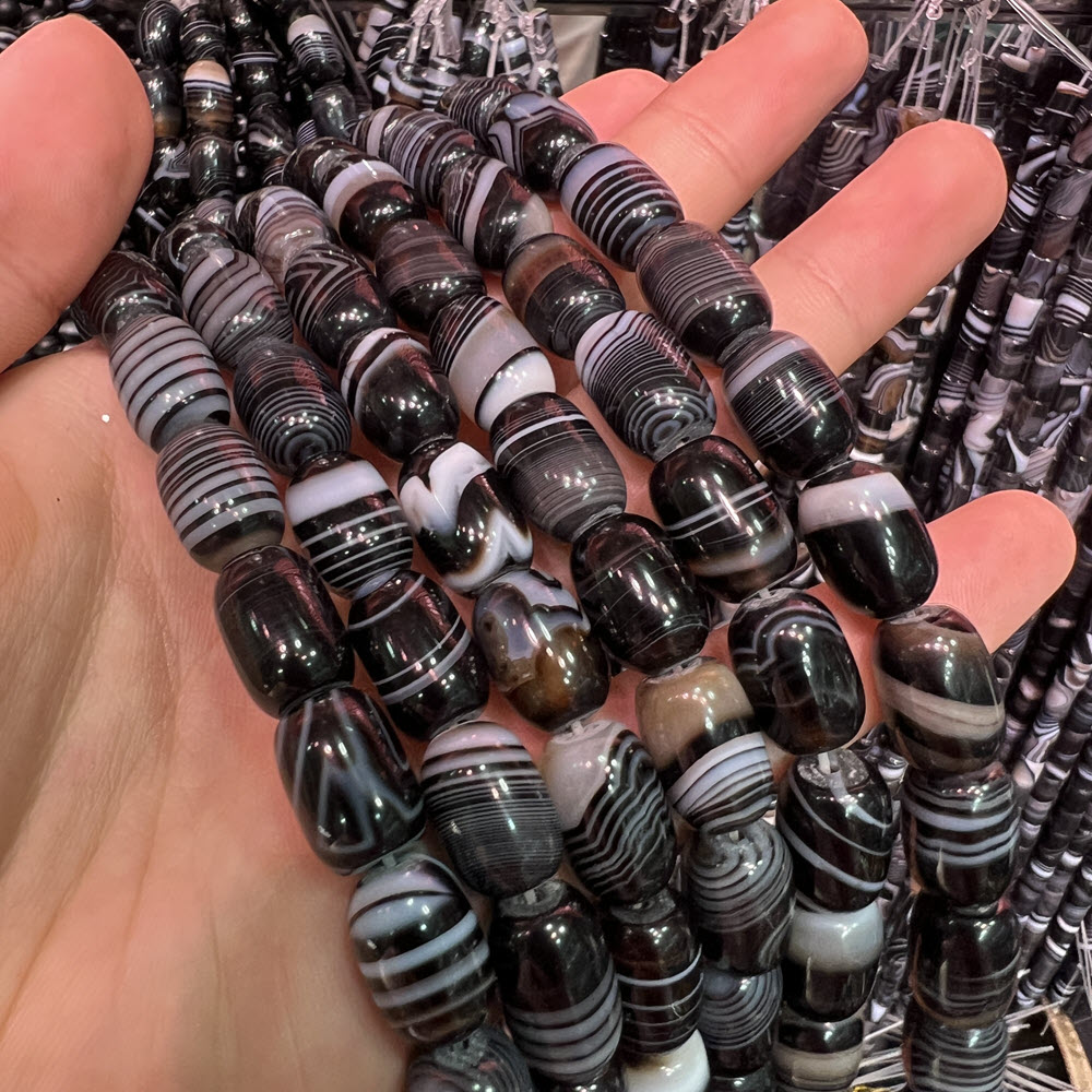 Piedra Natural de ágata negra, - Jewelry Making Store reseña y precio