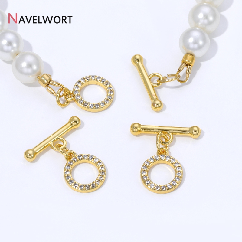 Cierres de latón chapado en or - Toggle Clasp Gold reseña y precio