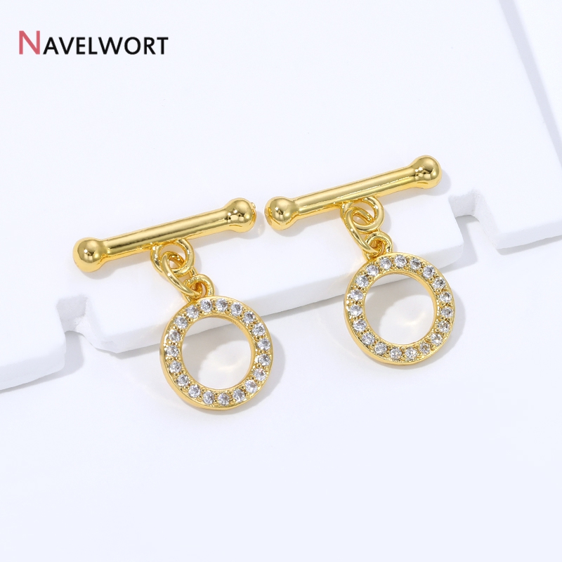Cierres de latón chapado en or - Toggle Clasp Gold reseña y precio
