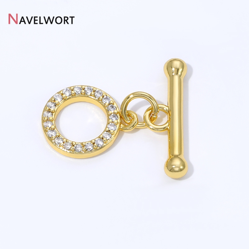 Cierres de latón chapado en or - Toggle Clasp Gold reseña y precio