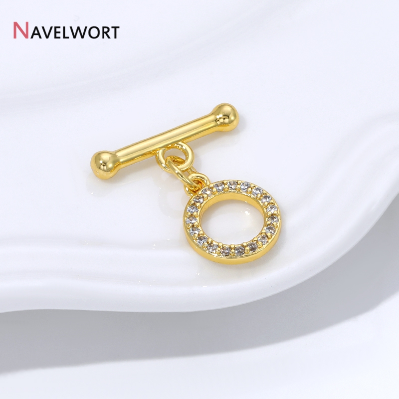 Cierres de latón chapado en or - Toggle Clasp Gold reseña y precio